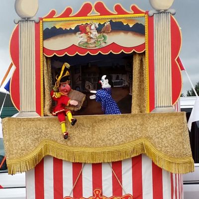 Punch and Judy show in progress