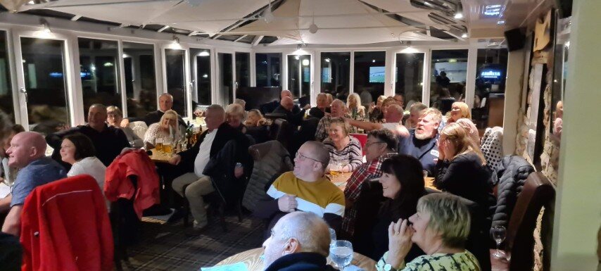 Race night audience watching the racing