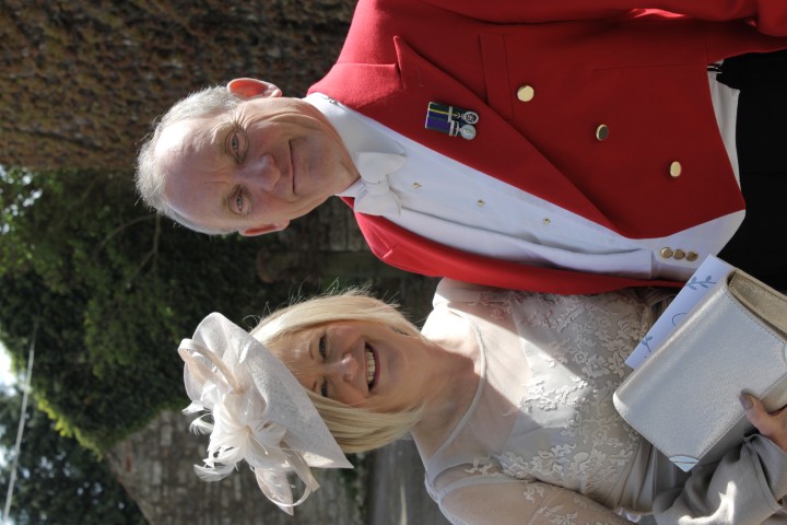 Toastmaster Ron Wood at a wedding reception