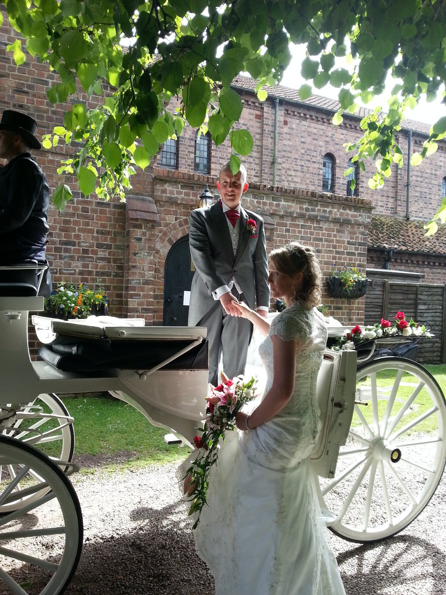 Piper at Amy and Neil's Gretna Green wedding