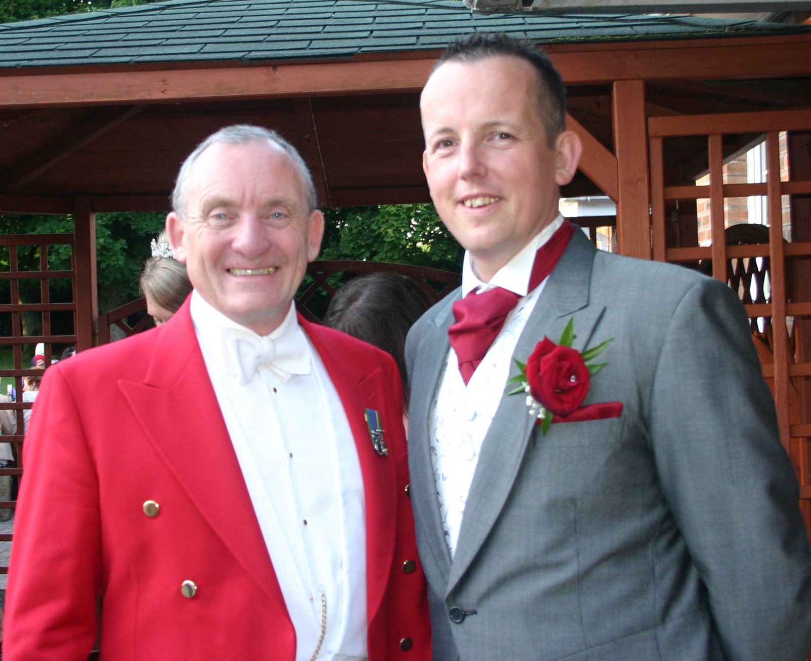 Ron Wood with groom Neil at the Gretna Green wedding