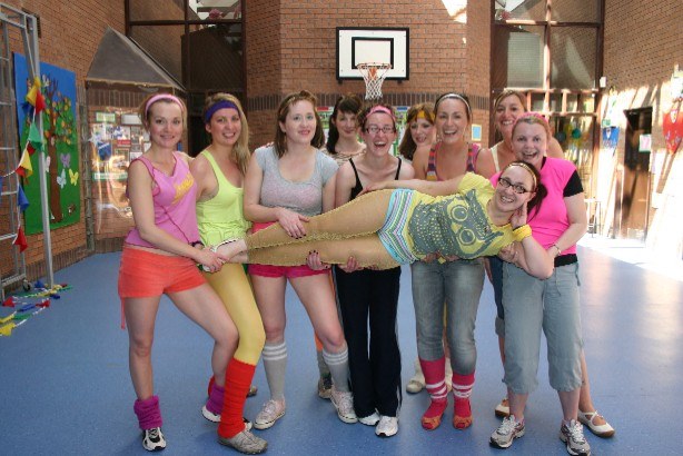 Hen-party group enjoying their afternoon entertainment in Scotland