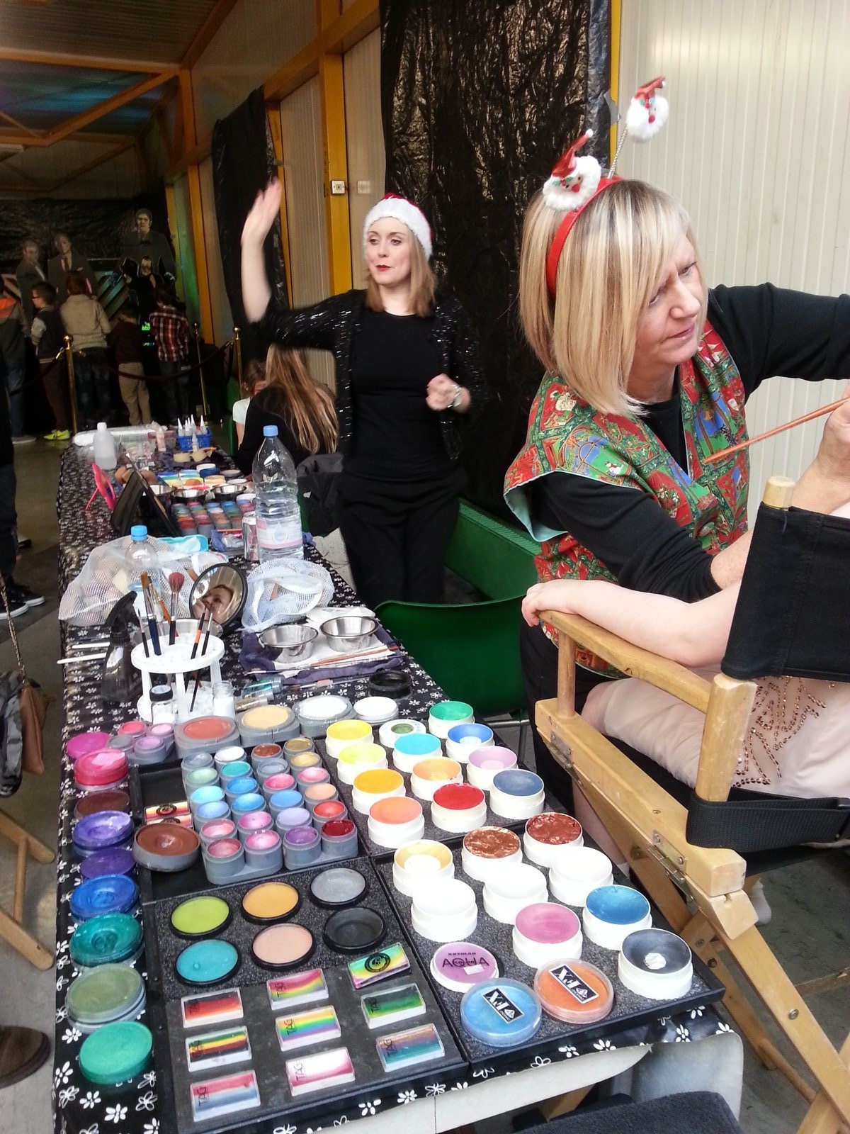 Face painting at the NSK Bearings family Christmas party