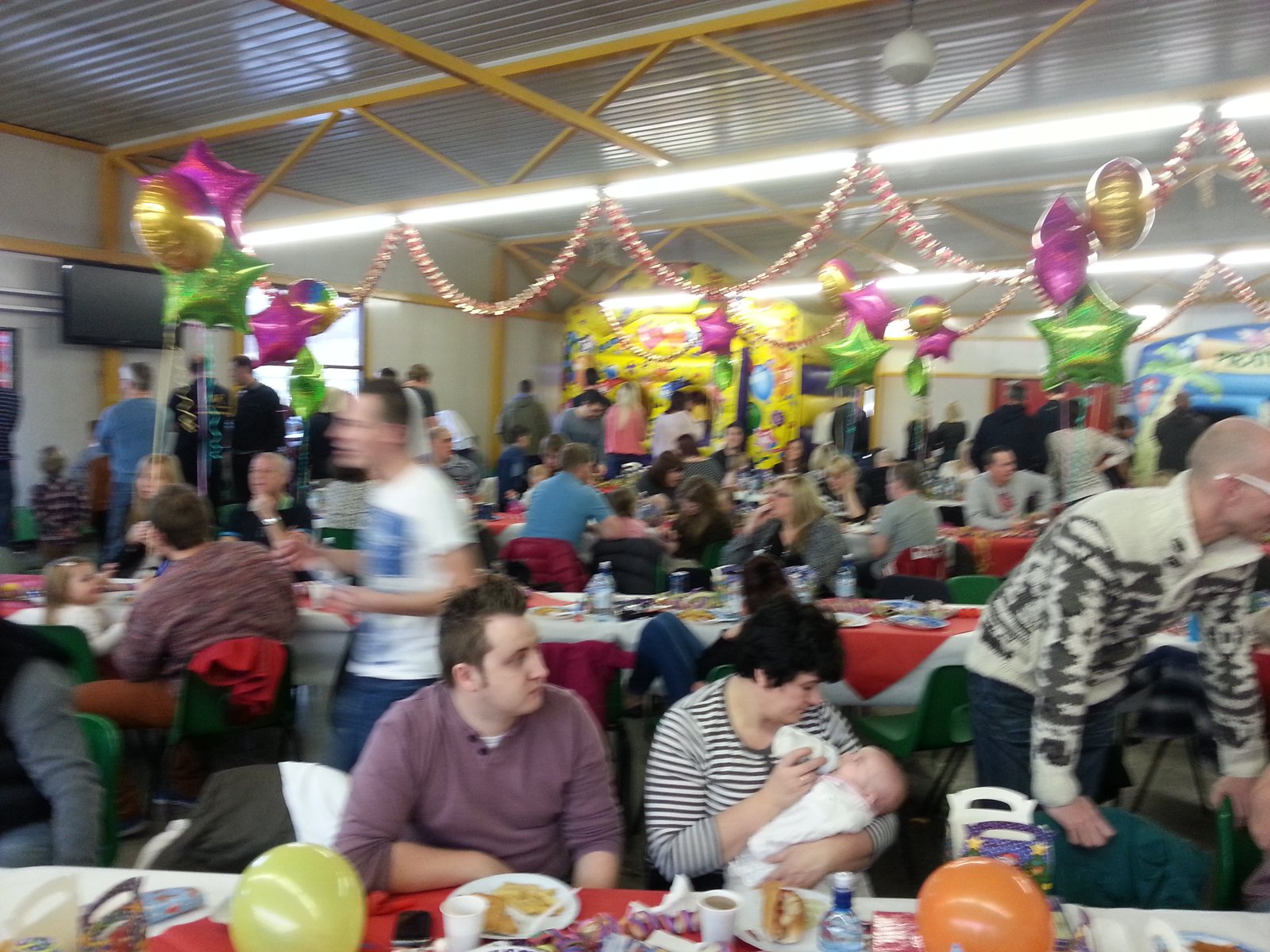 Employees and families enjoying the NSK Bearings Christmas party in Peterlee