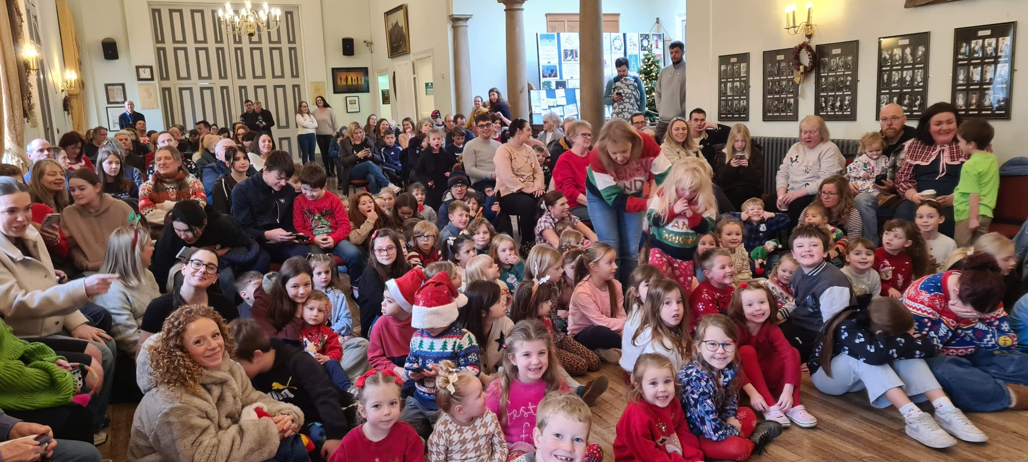 Christmas Eve audience in Richmond Town Hall
