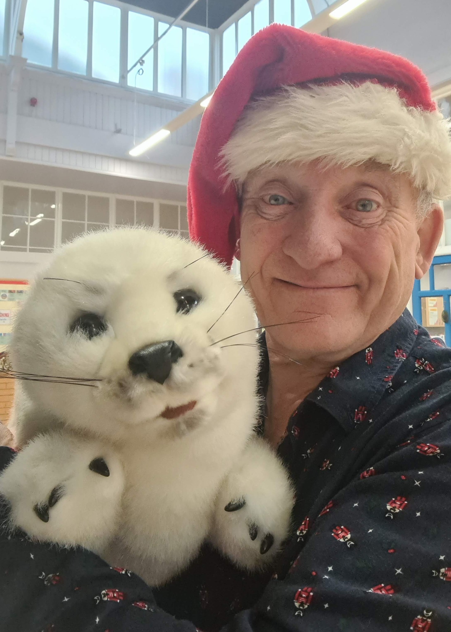 Professor Ron with Sammy the Seal puppet