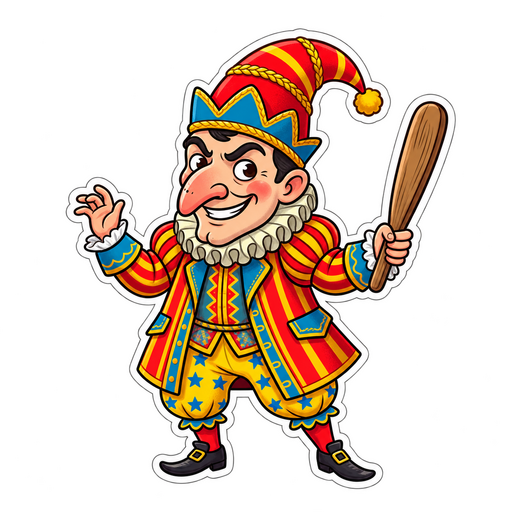 Punch and Judy character illustration