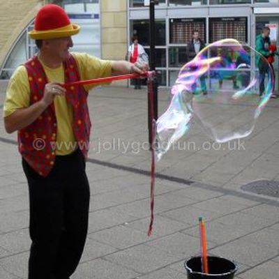 Bubble activity at a Jolly Good Productions event