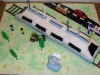 Train birthday cake