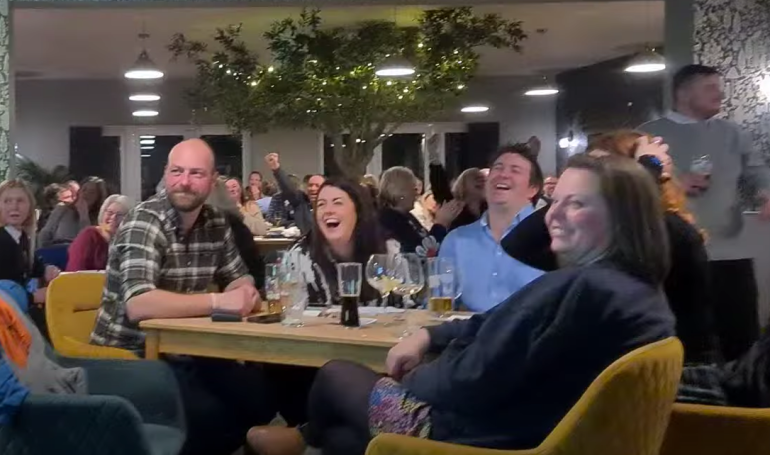 Enjoying the Race Night