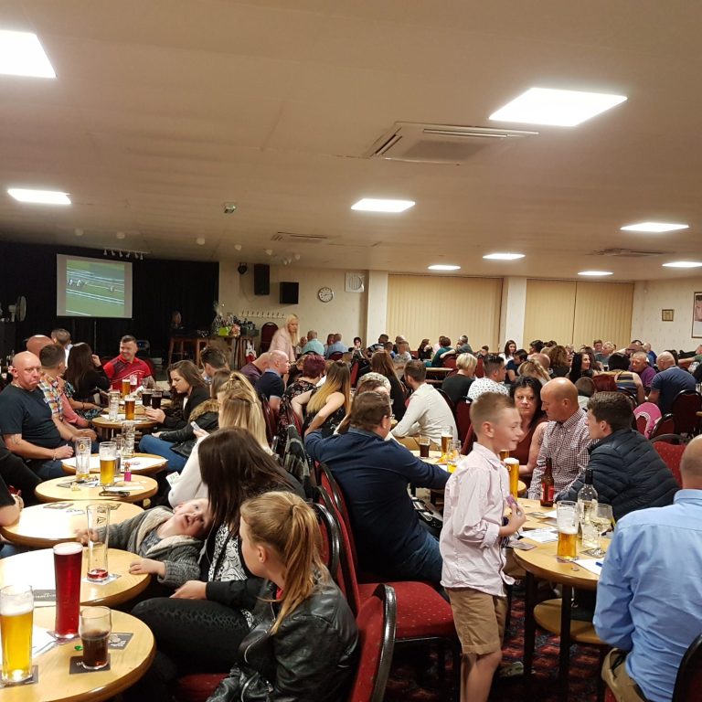 People attending a Race Night 